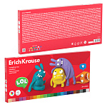 ПЛАСТИЛИН 24 ЦВ, 432 ГР. ERICHKRAUSE JOLLY FRIENDS, СО СТЕКОМ, К/К /2/8/