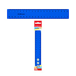 Линейка пластиковая ErichKrause Classic, 20см, флоупак, синий (в пакете по 20 шт)