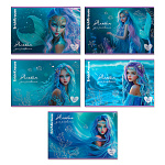 АЛЬБОМ Д/РИС. 40 Л. A4, ERICHKRAUSE AQUAMARINE, ТВИН-ЛАК, НА СКОБЕ, MIX-PACK /5/30/