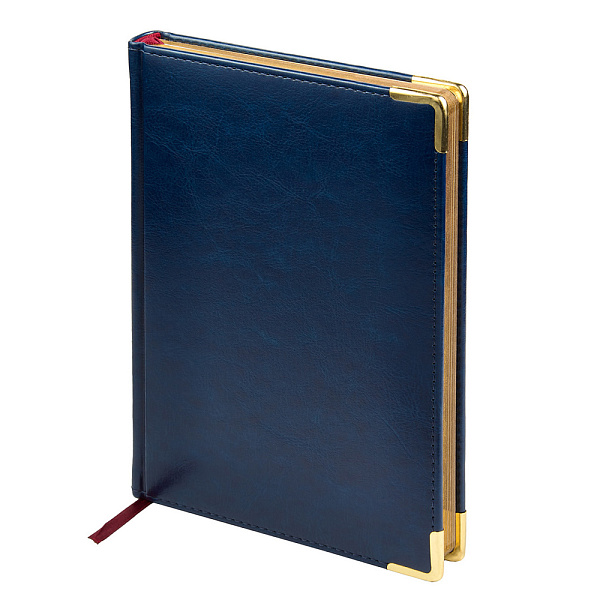 ЕЖЕДНЕВНИК НЕДАТИР. A5+, СИДНЕЙ НЕБРАСКА, ЗОЛ. СРЕЗ, СИНИЙ /12/