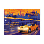 АЛЬБОМ Д/РИС. 30 Л, А4, ERICHKRAUSE SPORT CAR, КЛЕЕВ. СКРЕП. /8/32/ РФ