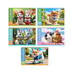 АЛЬБОМ Д/РИС. 12 Л. А5, ХАТБЕР. ПУШИСТЫЕ МИЛАШКИ, НА СКОБЕ /5/80/