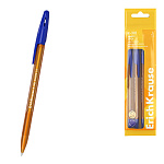 Набор из 4 ручек шариковых ErichKrause R-301 Stick Amber 0.7, цвет чернил синий (в пакете)