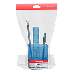 Набор настольный пластиковый ErichKrause® Base, Glitter, голубой