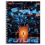 ТЕТРАДЬ 96 Л, А5, КЛ, ХАТБЕР. FUTURE, ГЛЯНЦ. ЛАМ. ПЕРФ. НА ГРЕБНЕ /4/48/ РФ