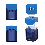 ТОЧИЛКА ПЛАСТ. ERICHKRAUSE WAVE, С КОНТЕЙНЕРОМ, 2 ОТВ, АССОРТИ /12/72/720/