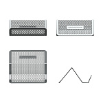 ПОДСТАВКА Д/ВИЗИТОК, ЕRICHКRAUSE, СЕТЧАТЫЙ-МЕТАЛЛ, СЕРЫЙ /24/288/