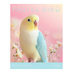 ТЕТРАДЬ 96 Л, А5, КЛ, ХАТБЕР. PASTEL ANIMALS, ПЛАСТ. ОБЛ. НА СКОБЕ /5/30/
