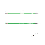 КАРАНДАШ Ч/Г ERICHKRAUSE CLASSIC TRIANGLE 101, HB, ТРЕХГРАН. С ЛАСТИКОМ /12/144/2880/