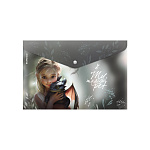 КОНВЕРТ ПЛАСТ. НА КНОПКЕ, A4, ERICHKRAUSE MAGIC PET, 0.16 ММ, АССОРТИ /12/240/ РФ