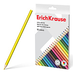 КАРАНДАШИ ЦВ. 18 ШТ, ERICHKRAUSE, ДЕР. ШЕСТИГРАН. 3 ММ, К/К, Е/П /8/160/