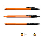 Ручка шариковая автоматическая ErichKrause R-301 Matic Orange 0.7, цвет чернил черный (в коробке по 50 шт.)