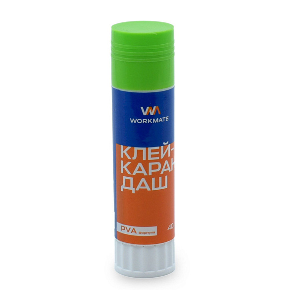 КЛЕЙ КАРАНДАШ 40 Г. WORKMATE PVA /12/