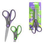 НОЖНИЦЫ 15 СМ. ERICHKRAUSE COMFORT, РЕЗИНОВЫЕ ВСТАВКИ, АССОРТИ, БЛИСТЕР /12/240/