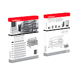 ЛОТОК ГОРИЗ. 2-ОЙ ERICHKRAUSE, МЕТАЛЛ. СЕТЧАТЫЙ, ЧЕРНЫЙ /12/