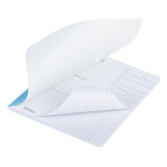 ТЕТРАДЬ 48 Л, А5, КЛ, ХАТБЕР. SOLOMATTE. НЕБЕСНАЯ ЛАЗУРЬ, ЛАМ. SOFT-TOUCH, НА СКОБЕ /5/60/