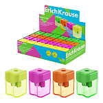ТОЧИЛКА ПЛАСТ. ERICHKRAUSE WAVE MINI, NEON, КОНТЕЙНЕР, АССОРТИ, ДИСПЛЕЙ /24/144/