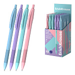 РУЧКА ШАР. АВТ. ERICHKRAUSE R-301 С РЕЗИНОВЫМ ХВАТОМ ПАСТЕЛЬ 0.7, СИНИЙ /50/400/3200/