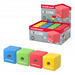 ТОЧИЛКА ПЛАСТ. ERICHKRAUSE C-CUBE, С КОНТЕЙНЕРОМ, АССОРТИ /24/480/960/