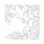 РАСКРАСКА 18 Л, A4, СЮЖЕТЫ ДЛЯ АКВАРЕЛИ. КИТАЙСКИЕ МОТИВЫ, ОТРЫВ. СКЛЕЙКА, ПОДЛОЖКА /6/24/