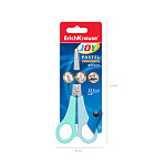 НОЖНИЦЫ 13,5 СМ. ERICHKRAUSE JOY® PASTEL, АССОРТИ, БЛИСТЕР /12/240/
