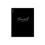 Папка файловая пластиковая на спирали ErichKrause Classic Words, с 20 прозрачными карманами, A4, черный, ассорти (в пакете по 4 шт.)