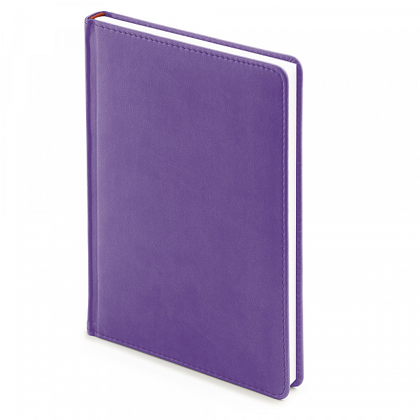 ЕЖЕДНЕВНИК НЕДАТИР, A5+, БАРХАТ, ЗЕФИРНЫЙ ФИОЛЕТОВЫЙ /12/ РФ