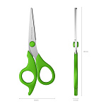 НОЖНИЦЫ 15,5 СМ. ERICHKRAUSE CONTROL JUNIOR, ДОП. УПОР НА РУЧКАХ, АССОРТИ, К/У, Е/П /12/240/