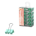 ЗАЖИМ Д/БУМАГ 19 ММ/10 ШТ ERICHKRAUSE PASTEL BLOOM, МЯТНЫЙ /10/200/