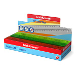 ЛИНЕЙКА 20 СМ, ERICHKRAUSE NEON, ПЛАСТ. ЕД. ИЗМЕРЕНИЯ, АССОРТИ, ДИСПЛЕЙ /45/900/ РФ