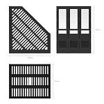 ЛОТОК ВЕРТ. 3 СЕКЦИИ, ERICHKRAUSE, СБОРНЫЙ, ЧЕРНЫЙ /1/24/ РФ