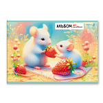 АЛЬБОМ Д/РИС. 32 Л, А4, СВЕТОЧ. ЛЕСНЫЕ ИСТОРИИ, НА СКОБЕ /5/35/