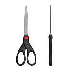 НОЖНИЦЫ 18 СМ. ERICHKRAUSE UNITY, ЧЕРНЫЙ, БЛИСТЕР /12/240/