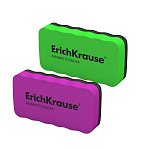 ГУБКА-СТИРАТЕЛЬ ДЛЯ МАРКЕРНЫХ ДОСОК ERICHKRAUSE, 107*57 ММ, С МАГНИТОМ, АССОРТИ /12/288/