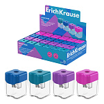 ТОЧИЛКА ПЛАСТ. ERICHKRAUSE WAVE MINI, VIVID, КОНТЕЙНЕР, АССОРТИ, ДИСПЛЕЙ /24/144/