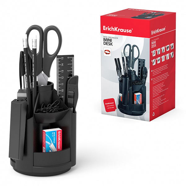 НАСТОЛЬНЫЙ НАБОР ERICHKRAUSE MINI DESK, ЧЕРНЫЙ /36/