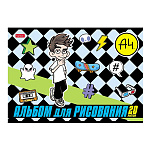 АЛЬБОМ Д/РИС. 20 Л. А4, ХАТБЕР. ВЛАД А4, НА СКОБЕ /12/60/
