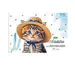 АЛЬБОМ Д/РИС. 20 Л. А4, ХАТБЕР ECO. ЛАПКИ-ЦАРАПКИ, НА СКОБЕ /5/70/