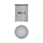 ПОДСТАВКА-СТАКАН ERICHKRAUSE STEEL, Д/ПИШУЩИХ ПРИНАД. СЕТЧ.-МЕТАЛЛ, СЕРЫЙ, КРУГЛЫЙ /12/