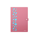 ПАПКА НА 04 ОТДЕЛА, НА КНОПКЕ, ERICHKRAUSE DIAGONAL PASTEL, 0,6 ММ, ПЕРФ. АССОРТИ /4/64/ РФ