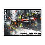 АЛЬБОМ Д/РИС. 40 Л. A4, ERICHKRAUSE ADRENALINE SPEED, НА СКОБЕ, MIX-PACK /5/30/