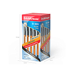 РУЧКА ШАР. ERICHKRAUSE R-301 GRIP ORANGE, ЧЕРНЫЙ /50/400/