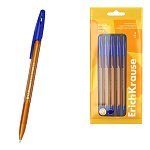Набор из 8 ручек шариковых ErichKrause R-301 Stick Amber 0.7, цвет чернил синий (в пакете)