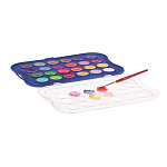 КРАСКИ АКВ. 24 ЦВ. GIOTTO WATERCOLORS MINI, СУХИЕ, В ТАБЛЕТКАХ, 23 ММ /