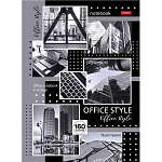 БЛОКНОТ-БИЗНЕС 160 Л, А4, КЛ, ХАТБЕР. OFFICE STYLE, ТВ. ПЕРЕП. ЦВ. БЛОК, ГЛЯНЦ. ЛАМ. /7/
