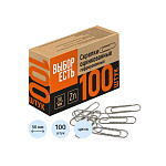 СКРЕПКИ 50 ММ/100 ШТ, ATTACHE ECONOMY, ОЦИНКОВАННЫЕ, ГОФРИРОВАННЫЕ /10/