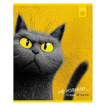 ТЕТРАДЬ 48 Л, А5, КЛ, ХАТБЕР. ПУШИСТЫЙ ФИЛОСОФ, ТИСНЕНИЕ, НА СКОБЕ /5/60/