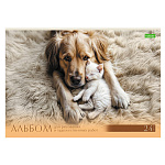 АЛЬБОМ Д/РИС. 24 Л. А4, ХАТБЕР ЭКО. ХВОСТАТЫЕ ИСТОРИИ, НА СКОБЕ /5/40/