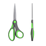 НОЖНИЦЫ 20,5 СМ. ERICHKRAUSE COMFORT, РЕЗИН. ВСТАВКИ, АССОРТИ, БЛИСТЕР /12/144/