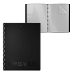 ПАПКА С ФАЙЛАМИ НА 20 КАРМАНОВ. ERICHKRAUSE MEGAPOLIS, 0,6 ММ, ЧЕРНЫЙ, НА СПИРАЛИ /4/84/ РФ